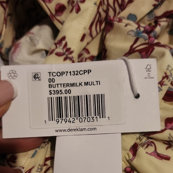 10 Crosby Derek Lam Brynn Ruffle Wrap Top Size 00 - Picture 2 of 6